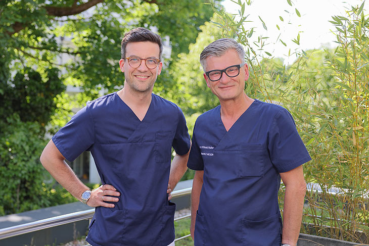 Dr. med. univ. Josef Haus und der &auml;rztliche Leiter des Marianowicz Zentrums in M&uuml;nche Dr. med. Willibald Walter